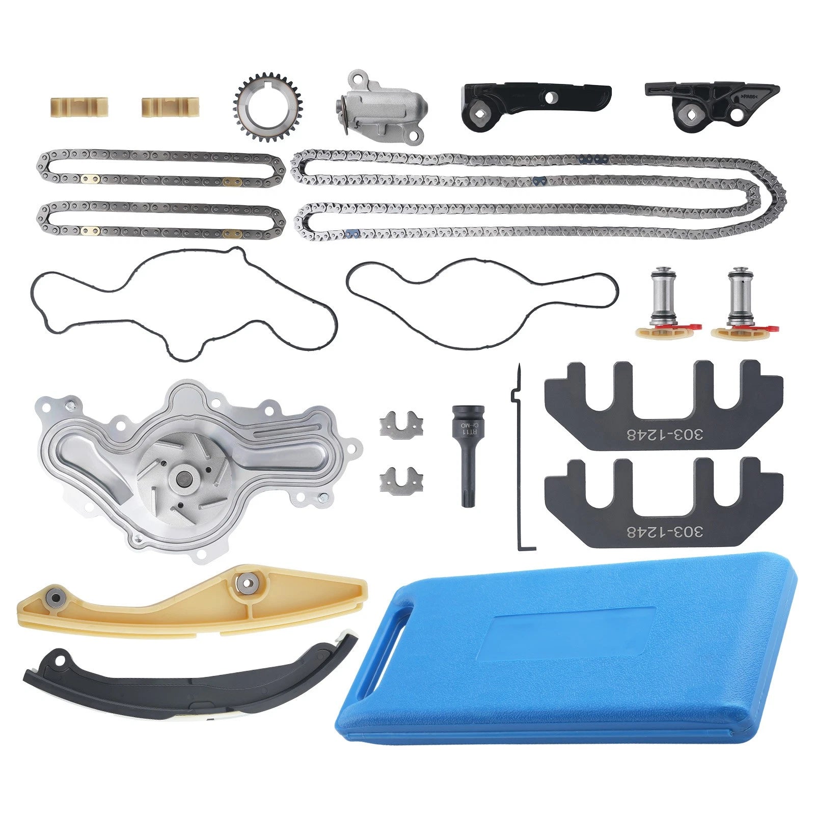 Engine Rebuild Kit with Timing Chain & Water Pump for Ford Explorer Taurus Flex (2009–2019)