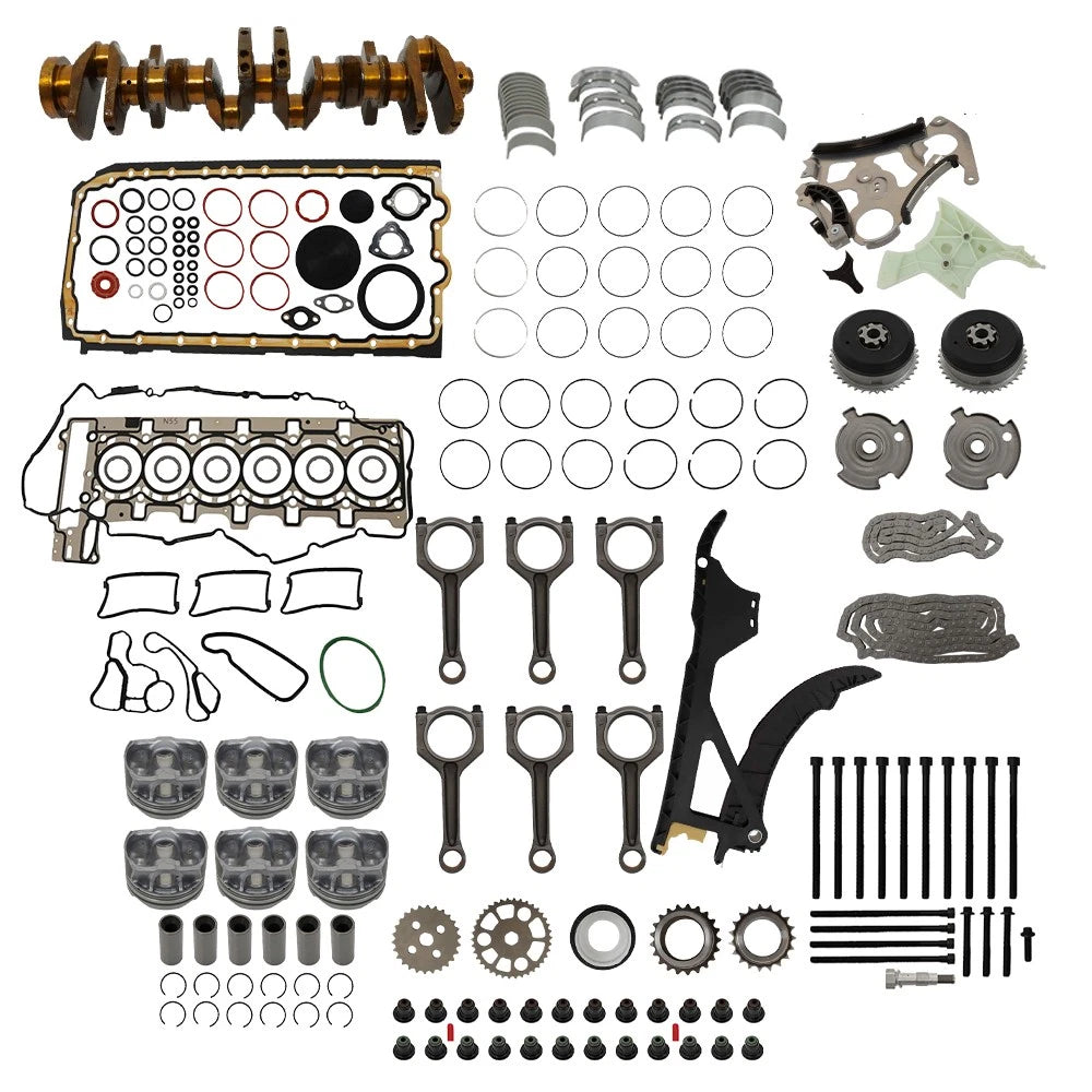 Engine Overhaul Rebuild Kit for BMW N55 (2011–2019) - Crankshaft, Con Rods, Timing Set