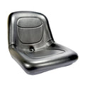High Back Seat 15" Black PVC Vinyl for Universal Fit (No Specific Years)