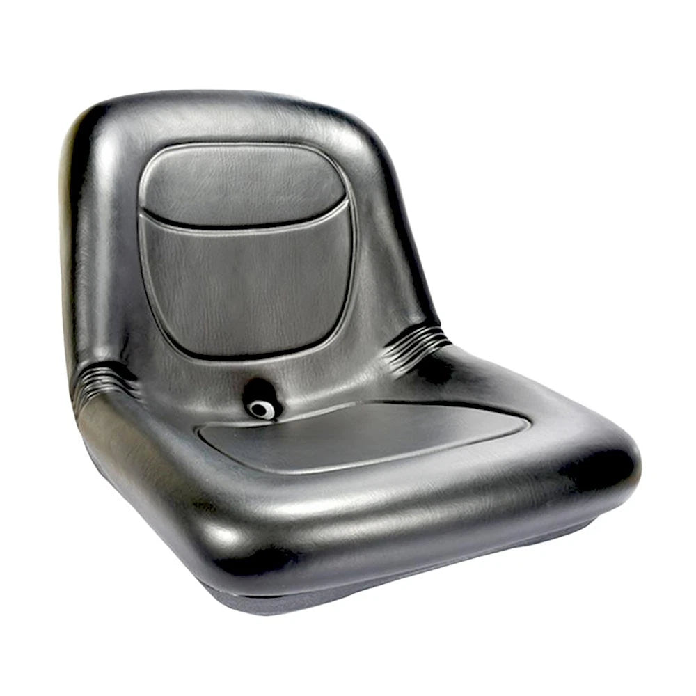 High Back Seat 15" Black PVC Vinyl for Universal Fit (No Specific Years)