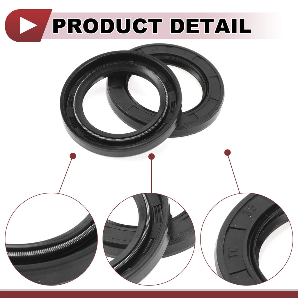 Set of 5 Rotary Shaft Oil Seals 35x52x7mm Nitrile Rubber 672668828724