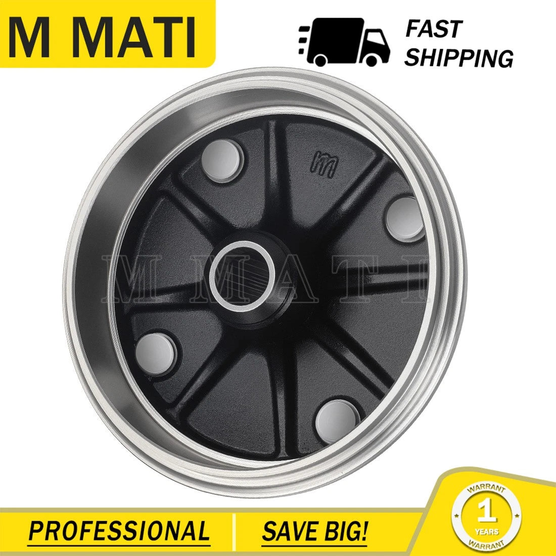 Rear Wheel Brake Drum Hub for Kawasaki Mule 500 520 550 (1993–2006)