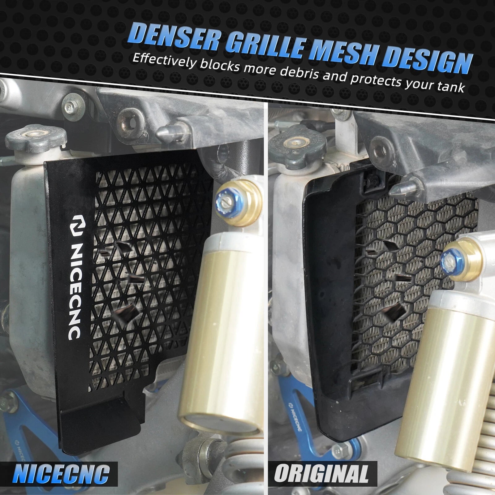Radiator Grille Cover Shield for Yamaha YFZ450R ATV (2009–2013)