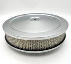 Round Chrome Air Cleaner 10 in with 5-1/8 in Neck for Holley Edelbrock (—)