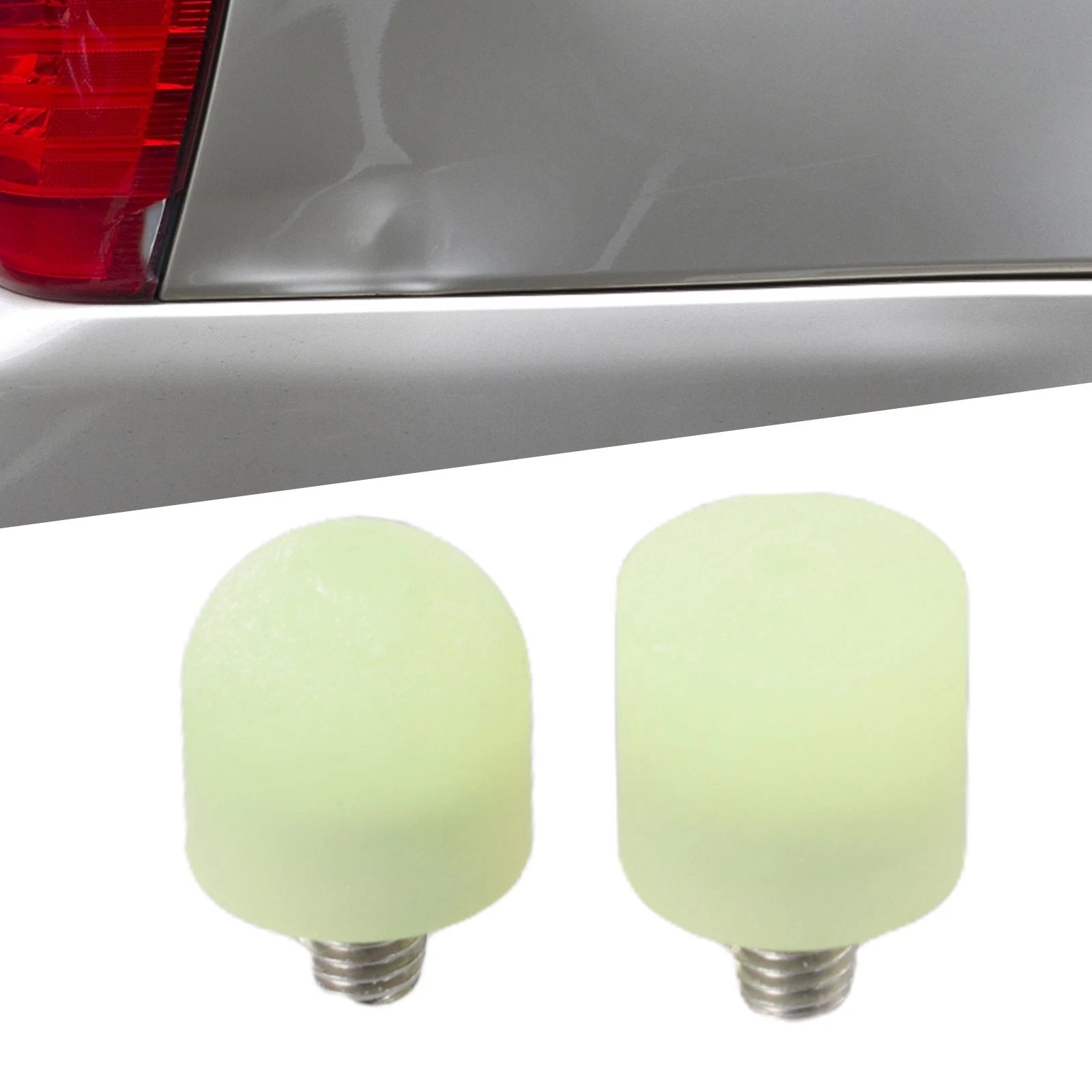 Set of 2 Green Plastic Dent Repair Tips for Paintless Dent Repair Tools