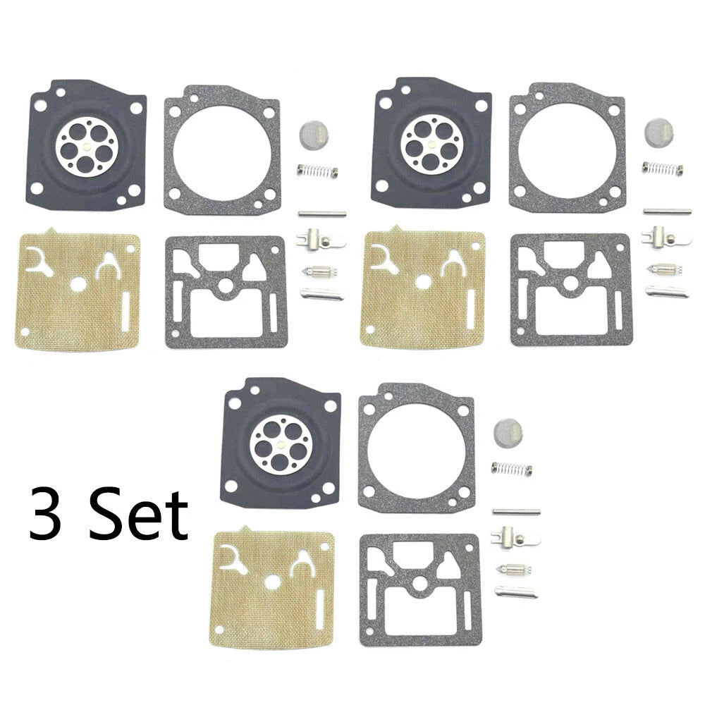 3X Carburetor Gasket Kit for Husqvarna 362 365 371 372 (Zama RB-60 C3M-EL2A)