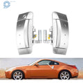 Set of 2 Outer Silver Door Handles for Nissan 350Z (2003–2009)
