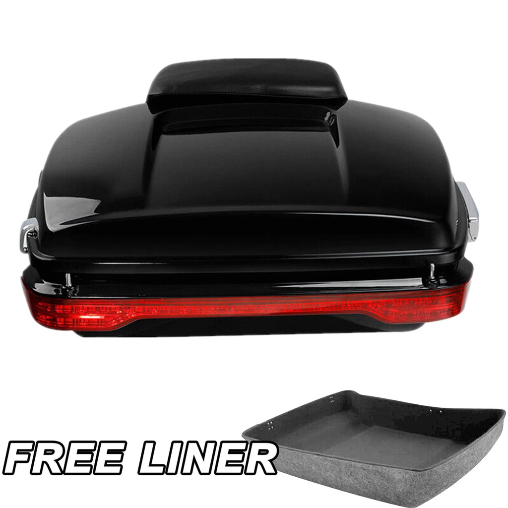 Trunk Backrest Pad Tail Light for Harley Touring Glide (2014–2026)