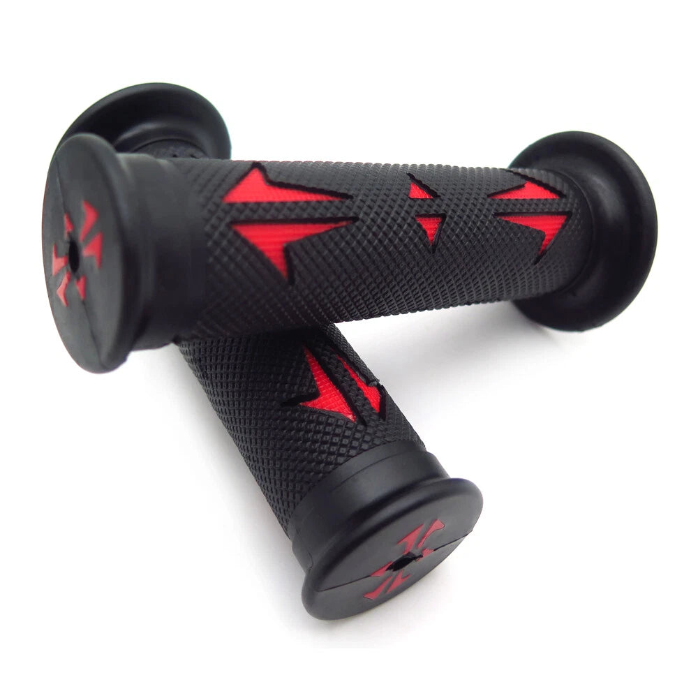 Set of 2 Rubber Hand Grips for Yamaha Dirt Bike (7/8" Left, 1" Right)