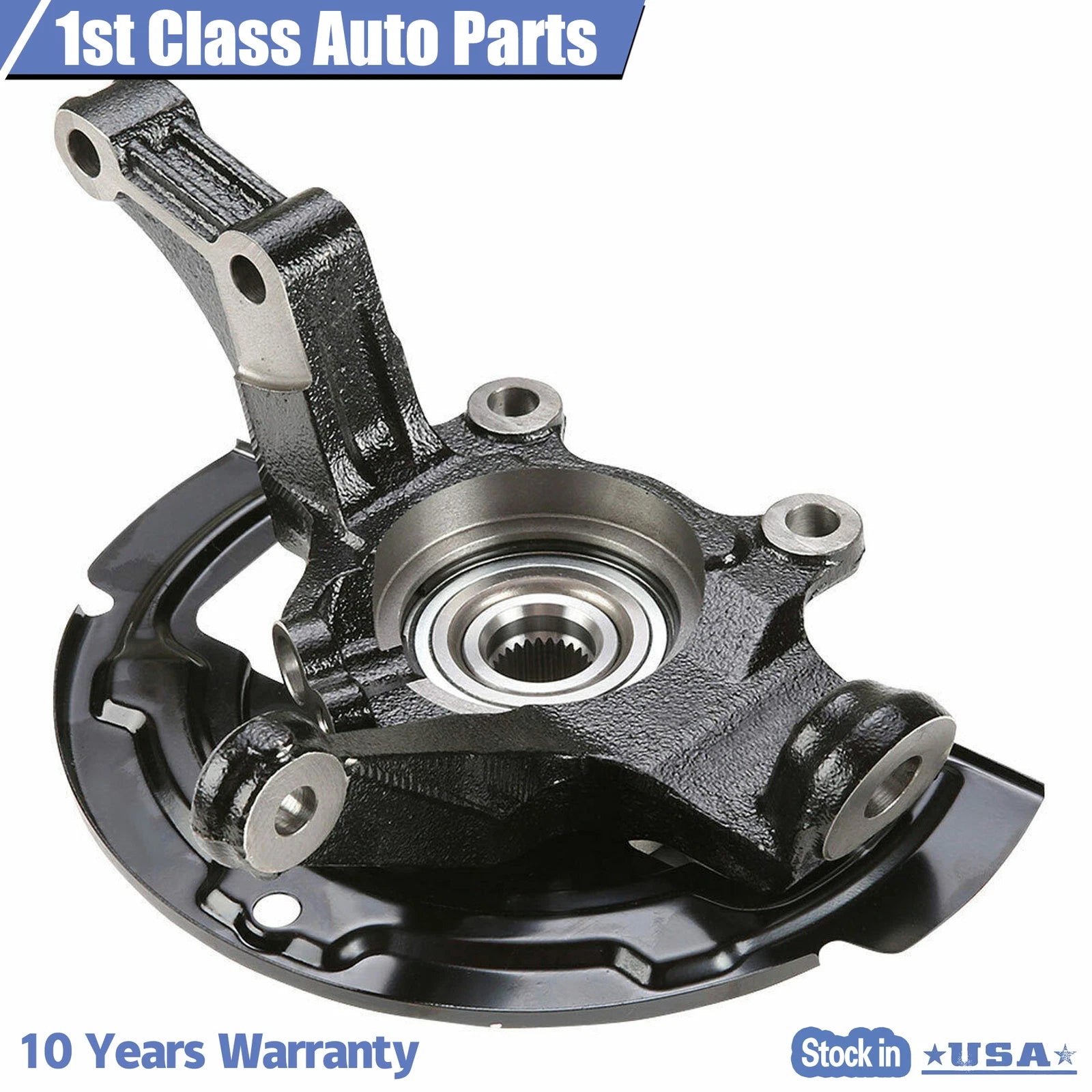 Left Complete Wheel Hub Bearing Steering Knuckle Assembly for Nissan Altima (2002–2006)