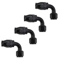 90 Degree PTFE Hose End Fitting Adapter for PTFE Hose (6AN) (4-Pack)