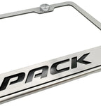License Plate Frame Solid Black Inlay for Dodge Scat Pack (2015–2023)