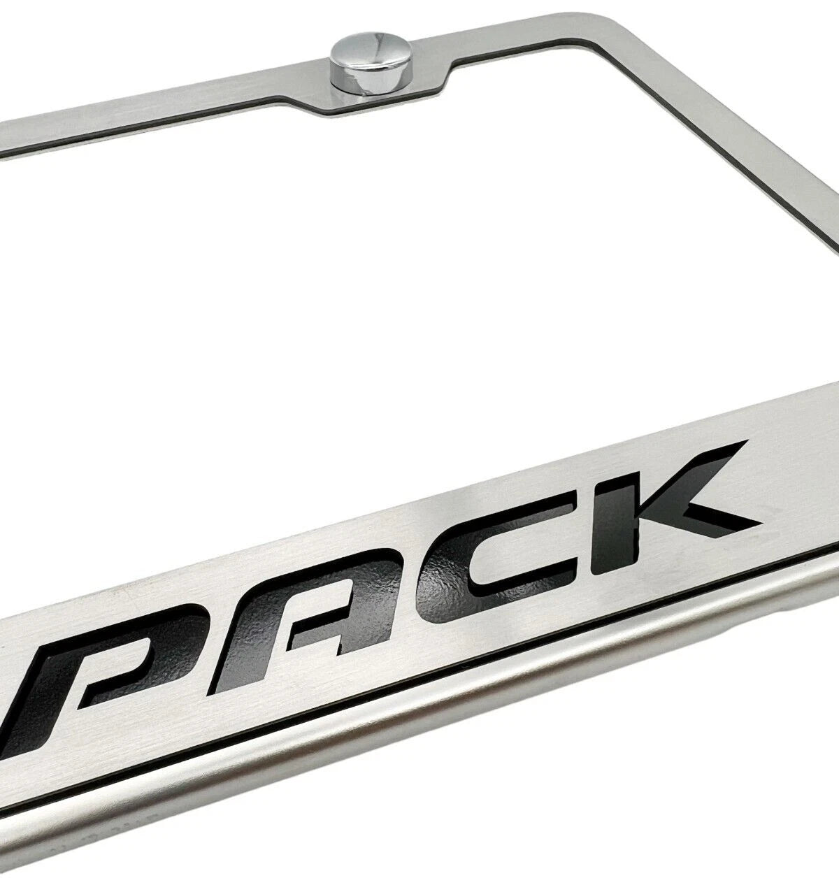 License Plate Frame Solid Black Inlay for Dodge Scat Pack (2015–2023)