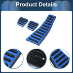 3 x Manual Foot Accelerator Pedal Covers for Honda Civic (2006-2009) Blue