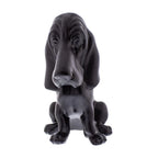 Matte Black Hood Ornament Die Cast Metal for Basset Hound (Universal)