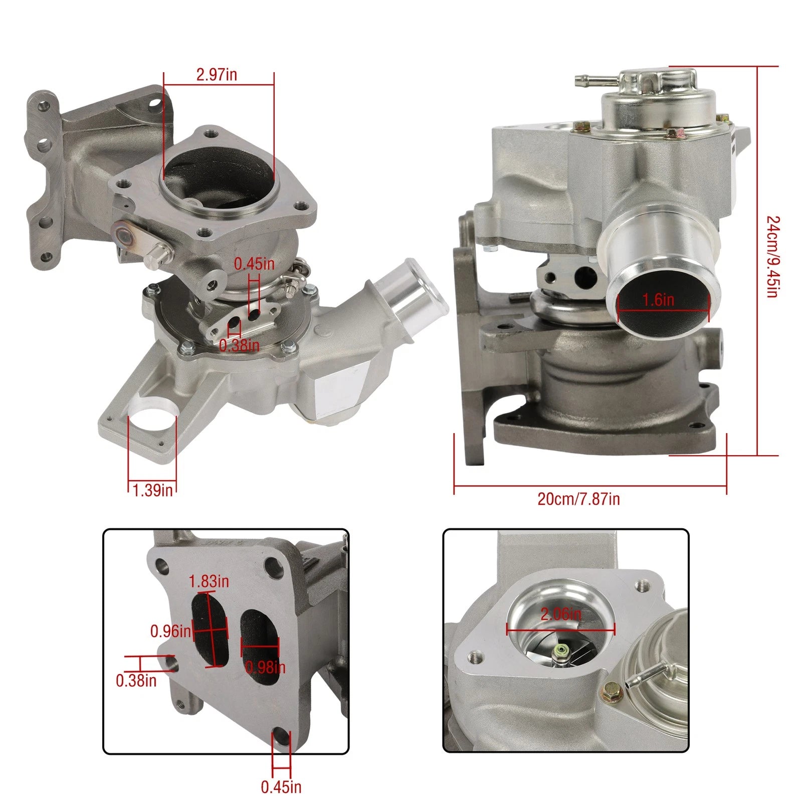 VG16 Turbocharger for Honda Accord 2018-2020 (1.5L, 6A0-F4-T/C, 181201132E)