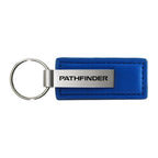Blue Leather Keychain - Officially Licensed for Nissan Pathfinder