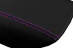 Console Lid Pull Over Cover Leather for Ford Fusion (2013–2020) Purple Stitch