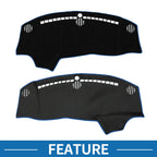 Dashboard Cover Mat for Dodge Challenger (2015–2024) Black Blue