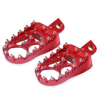 2X CNC Wide MX Style Foot Pegs for Harley Sportster Softail