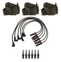 3 Ignition Wires, 3 Coils, 6 Spark Plugs Kit for Camaro Firebird (1993–2002)