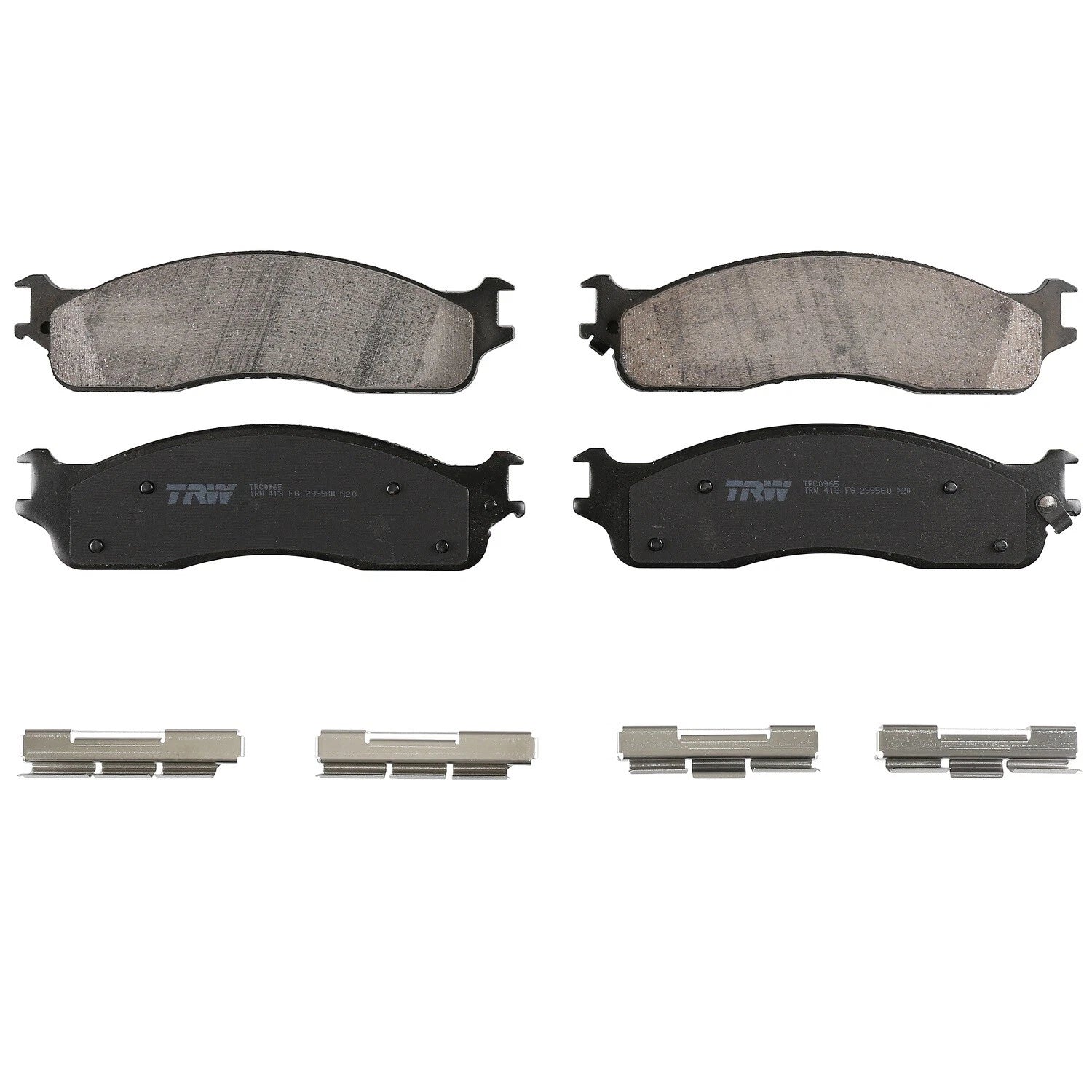 Front Brake Kit Set of 4 Disc Rotors & TRW Pro Ceramic Pads for Dodge Ram 1500