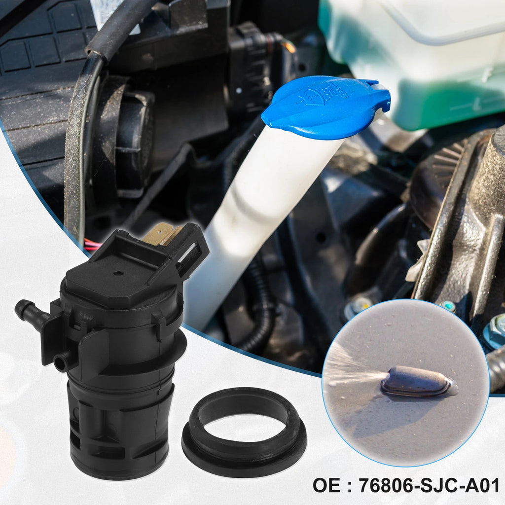 Windshield Washer Motor Pump for Honda Civic 1.8L/2.0L (2006–2011) No.76806-SJC-A01