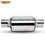 2X 2.5" Center Inlet/Outlet Race Chambered Exhaust Muffler (12.5"L)