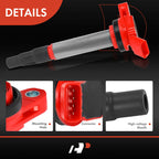 4X Red Ignition Coil for Toyota Corolla Prius Matrix Scion Lexus (2009â2017)