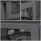 Pair of LED DRL Chrome/Smoked Headlight Bumper Lamps for Silverado Suburban (1999–2006)