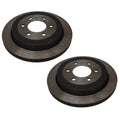Set of 2 Motorcraft 342mm Vented Rear Disc Brake Rotors for Ford Lincoln