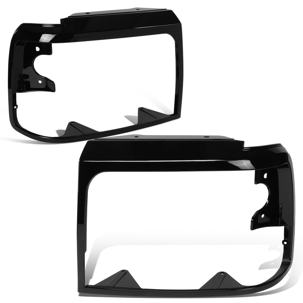 Pair Headlight Door Bezels for Ford F Super Duty Bronco F150 F250 F350 F53 (1992–1997)