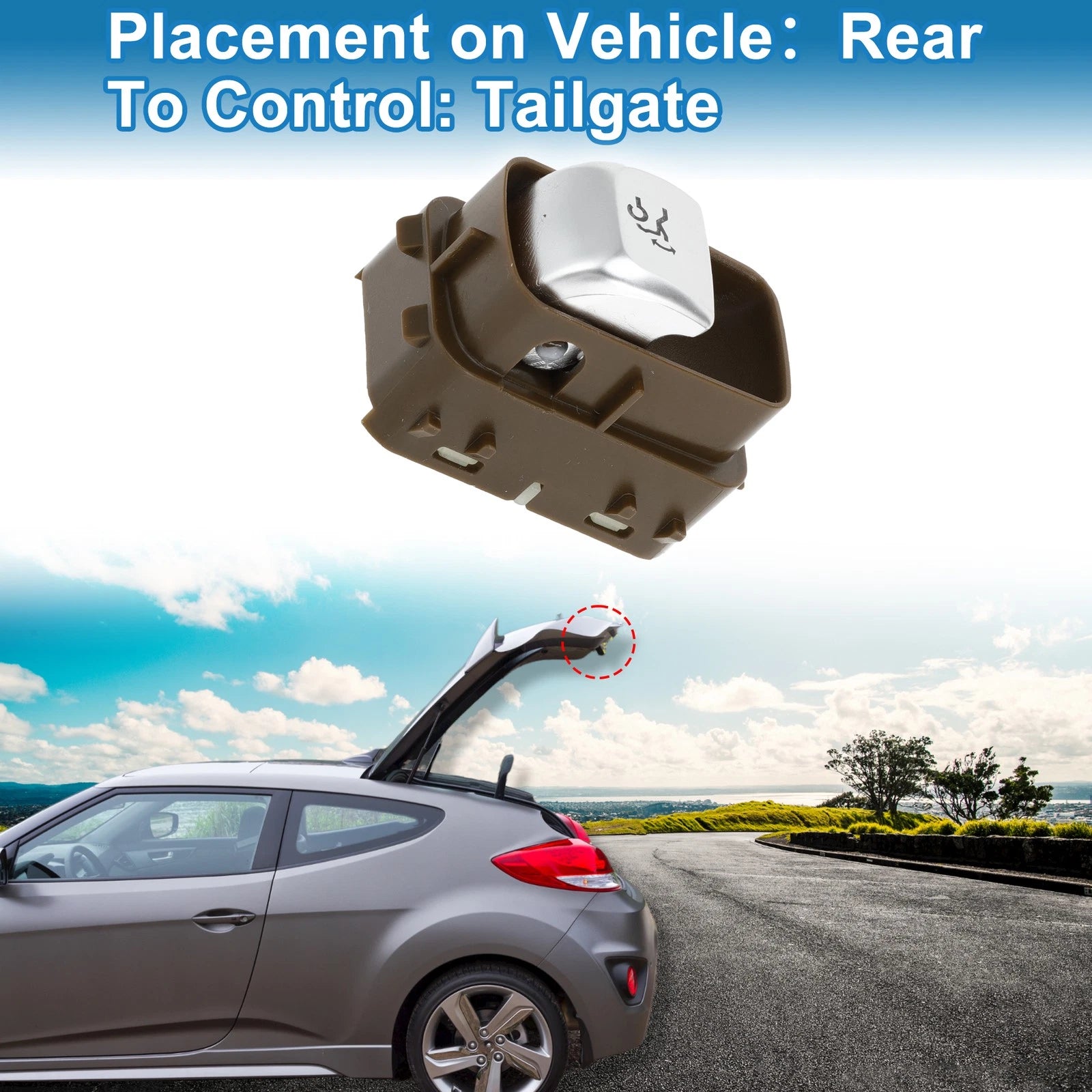 Trunk Release Switch No. 2059051713 for Mercedes C300 C400 C63 (2015–2019)