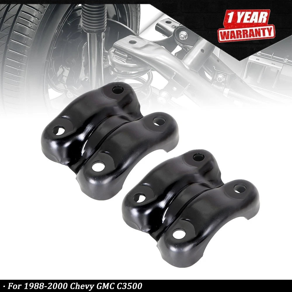 2Pcs Rear Suspension U-Bolt Plate for Chevy GMC C3500 (1988-2000)