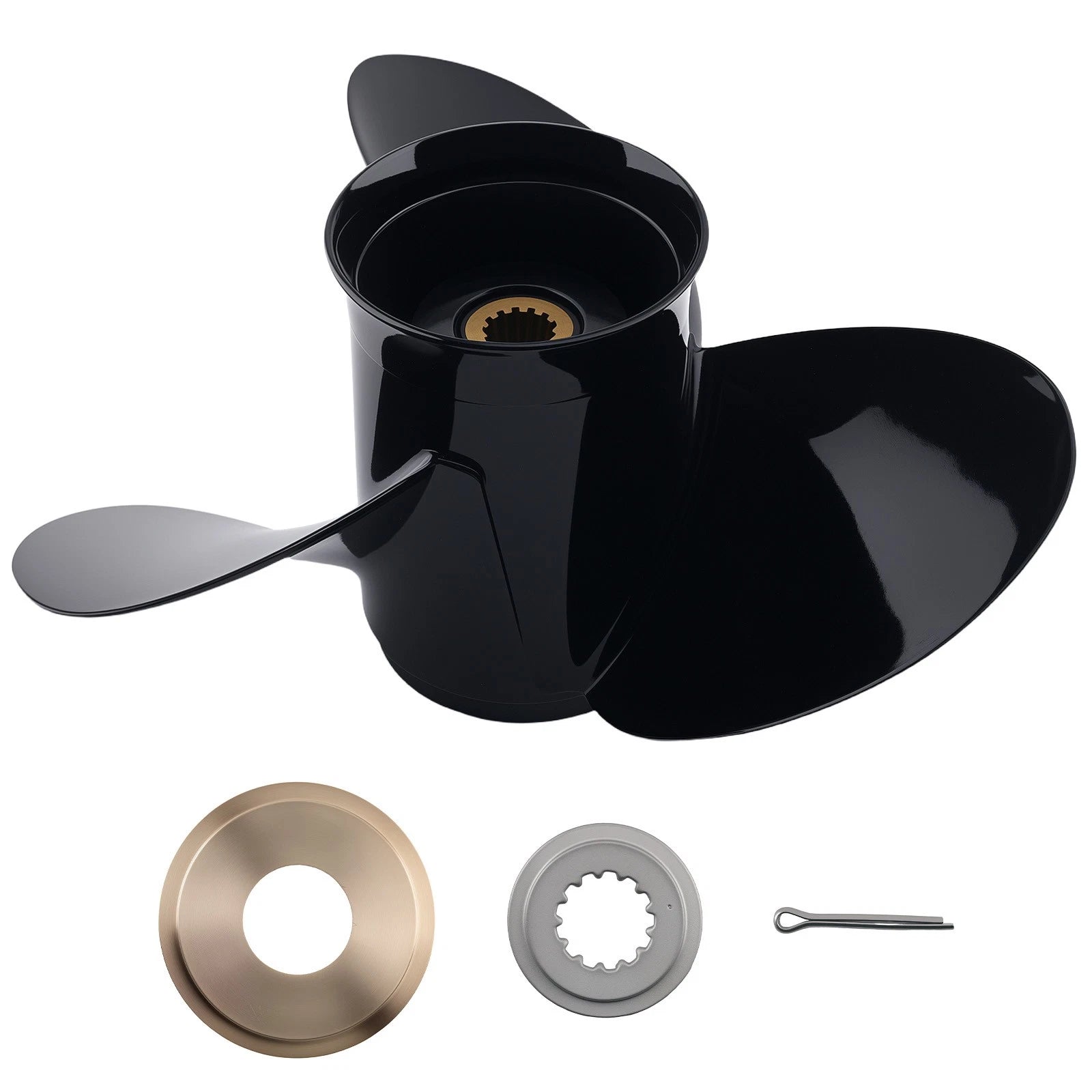 3 Blade Boat Propeller 13 1/4x17 for Evinrude E-TEC 75-120HP (765183)