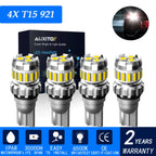 4X AUXITO 921 LED Reverse Light Canb912 T15 W16W Backup Lamp (Cool White 6500K)