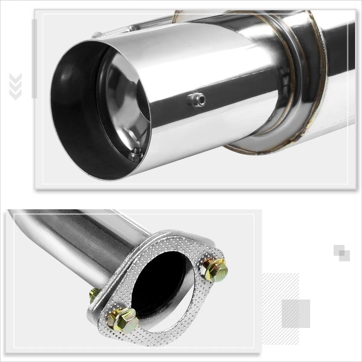 4" Muffler Tip for Nissan Maxima V6 3.5L VQ35DE (2000–2003)