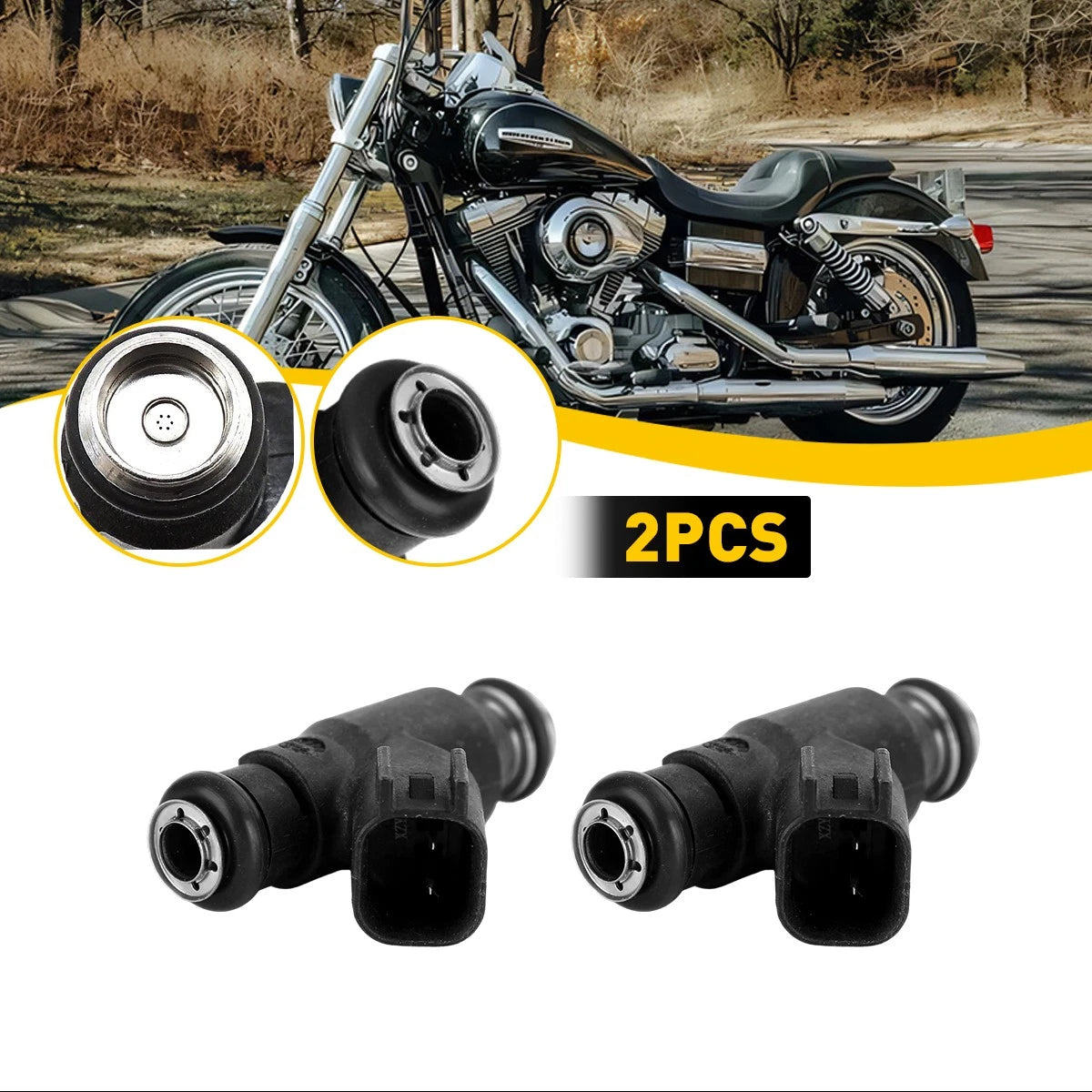 Fuel Injectors 27709-06A for Harley-Davidson Dyna Street Bob FXDB (2007–2015)