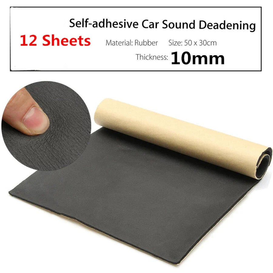 12 Sheets Car Heat Shield Sound Deadening Mat  (N/A)