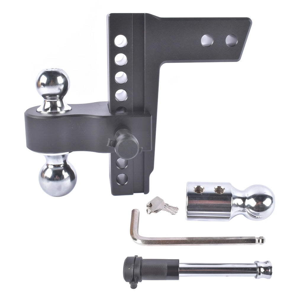2" Drop Aluminum Trailer Tow Hitch for 2.5" Receiver (18500 lbs)