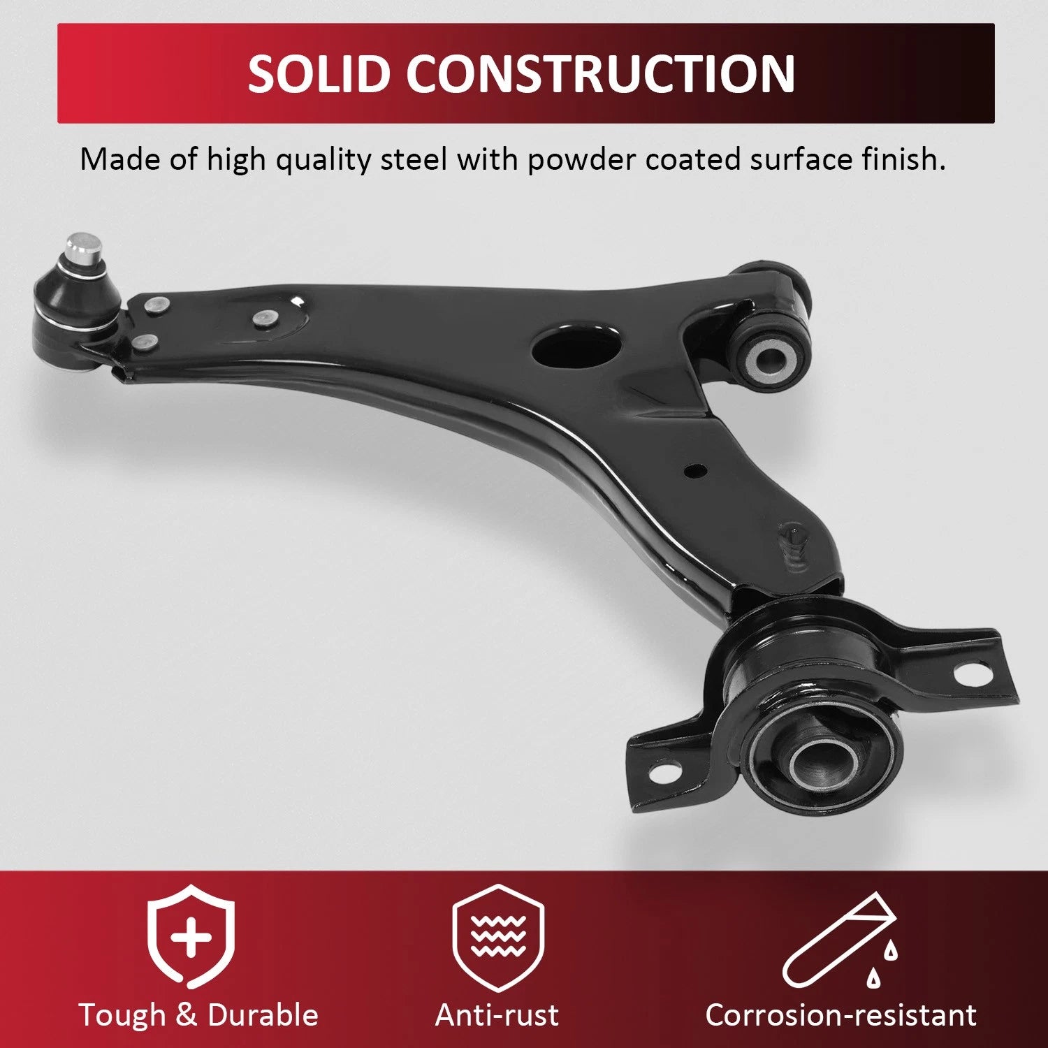 Front Left Lower Control Arm w/ Ball Joints for Ford Focus (2006–2011)