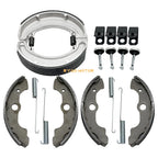 Front Rear Brake Shoes Kit w/Pins for Honda Fourtrax 300 TRX300FW (1988–2000)