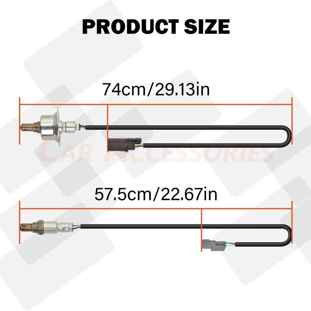 2X Upper Lower Oxygen O2 Sensor for Hyundai Sonata Kia Optima (2016–2019)
