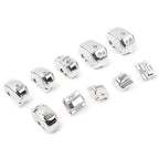 Set of 2 Hand Control Switch Cover Housing Button Caps for Harley Touring (1996–2013) Chrome