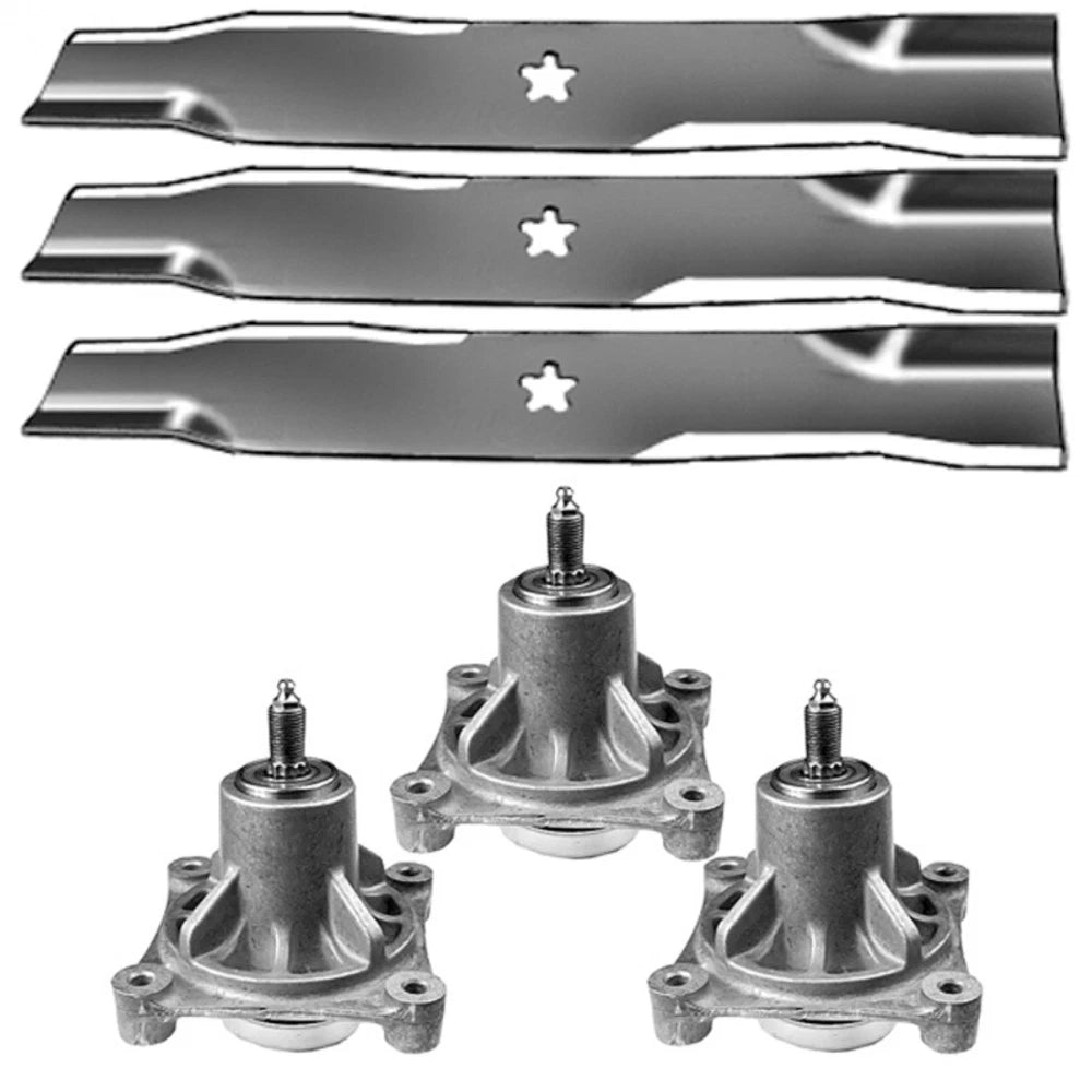 Blades & Spindles Kit for Craftsman DYT4000 (Fits 48") - 174356, 532174356, 173921