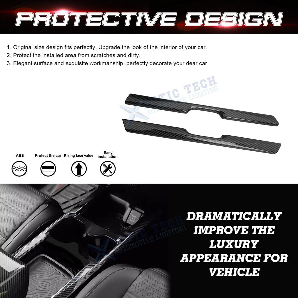 Carbon Fiber Center Console Cup Holder Panel Cover for Honda CR-V (2017-2020)