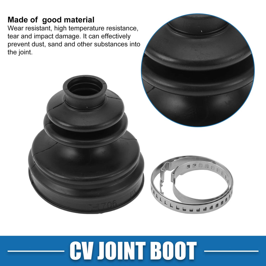 Inner CV Joint Boot Kit with Clamps for Audi A4 A6 (1997–2002)