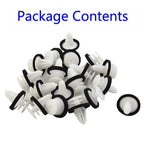 20pcs Door Side Trim Panel Clips with Sealer Retainers for Ford W713297-S300
