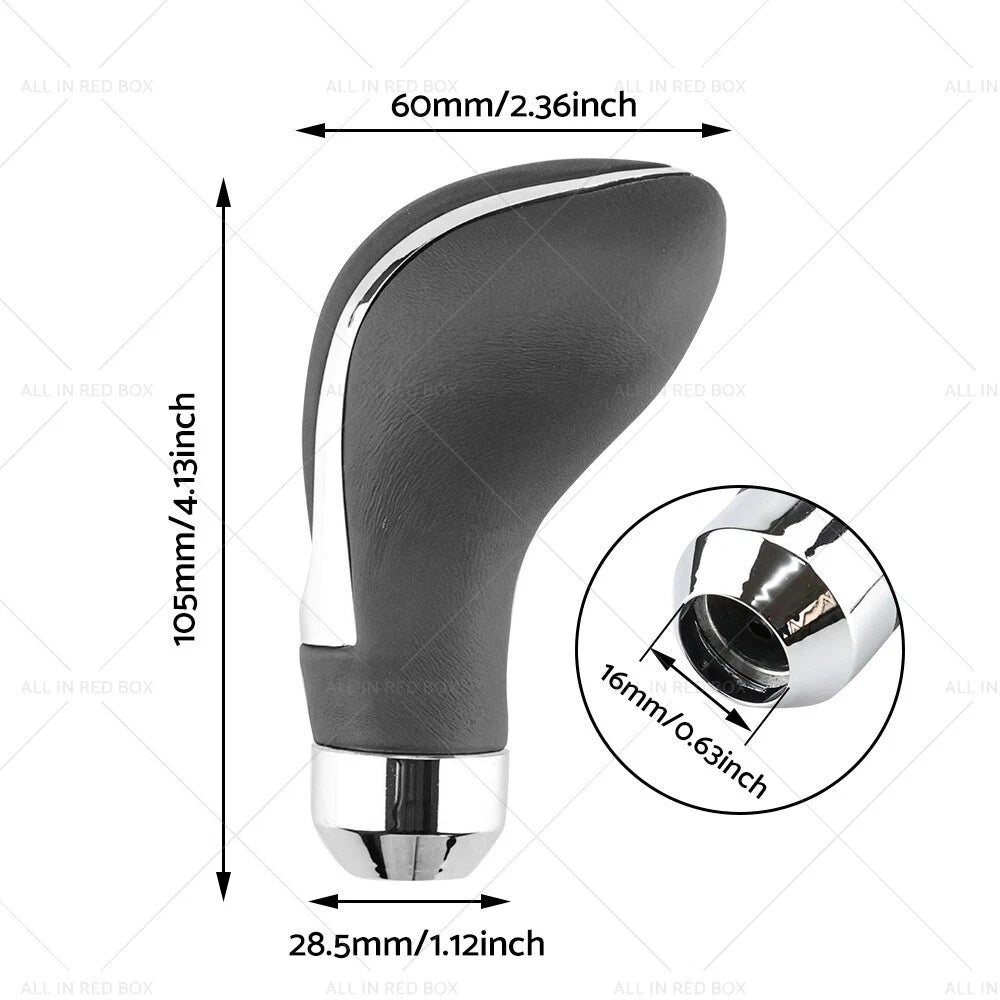 Leather Gear Shift Knob Cover for Universal Fit (2002–2019)