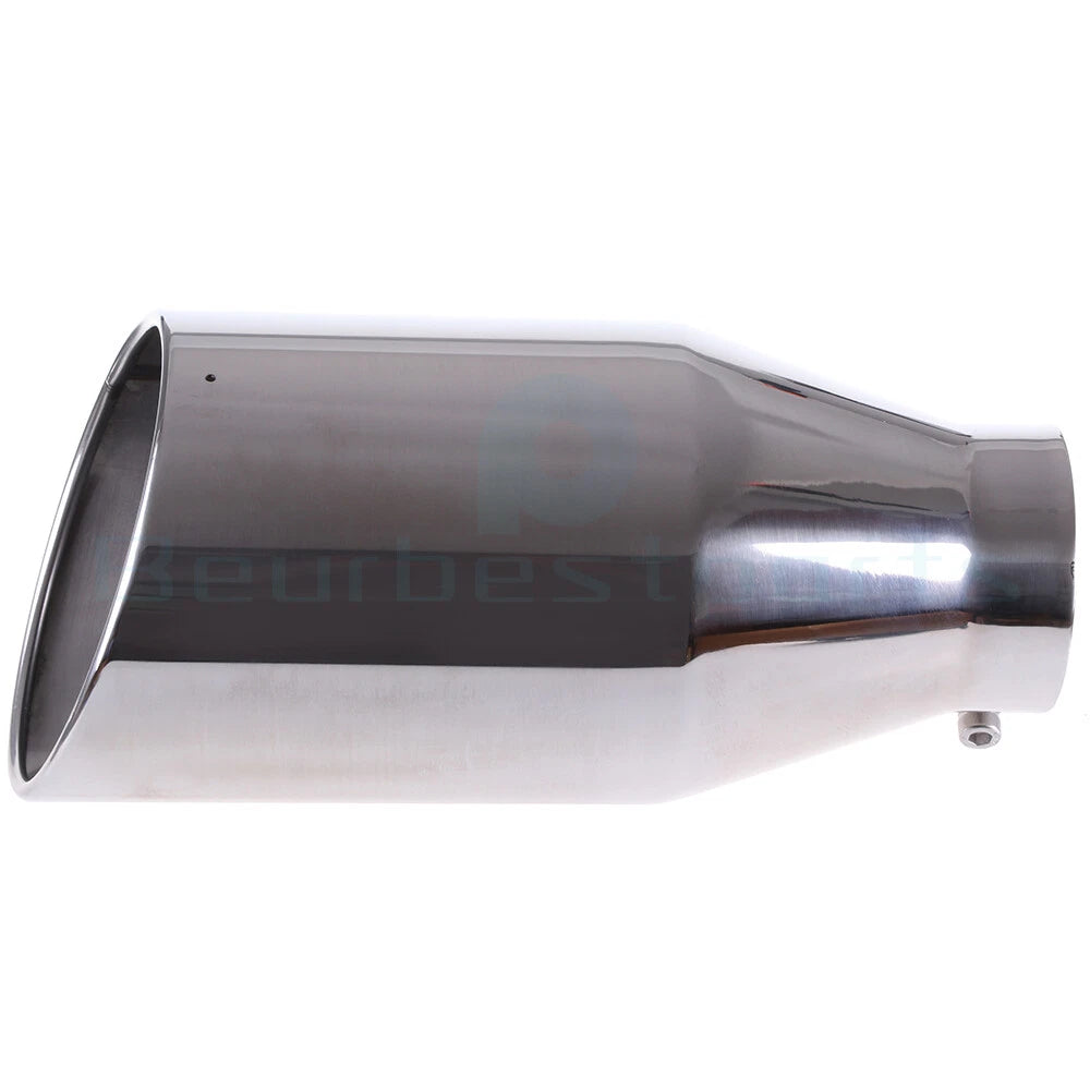 4" Inlet 7" Outlet 15" Long Stainless Steel Exhaust Tip for Universal Fit